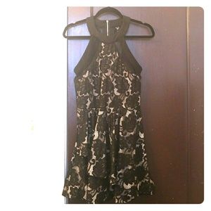 Black/nude Lace Dress